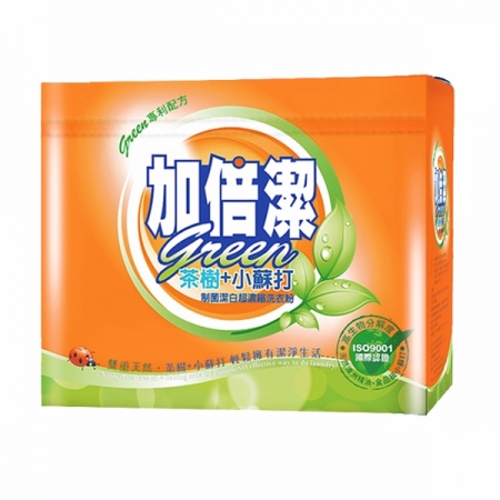 加倍潔-茶樹+小蘇打制菌潔白超濃縮洗衣粉1.5kg