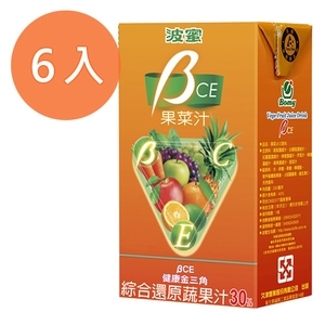 【波蜜】BCE果菜汁250ml 6入/組