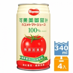 可果美番茄汁340ml*4入 (食鹽/無食鹽)