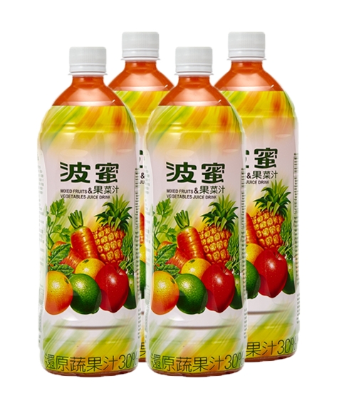 【波蜜】果菜汁580ml 4入/組