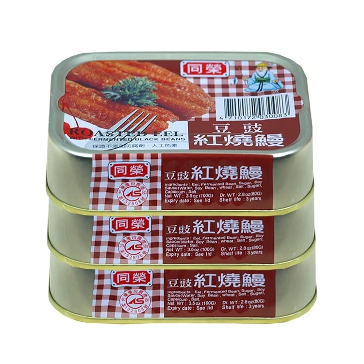 【同榮】豆豉紅燒鰻(易開罐)100g 3罐/組