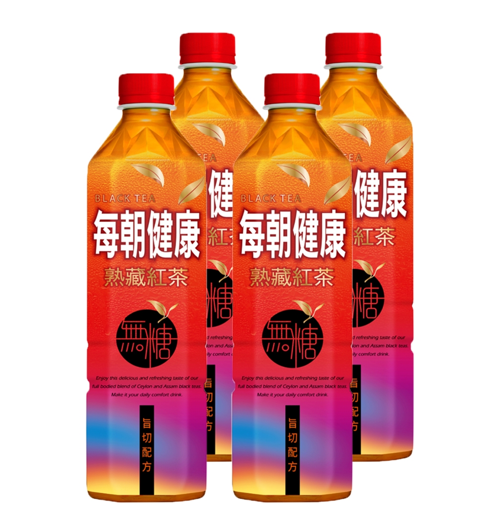 【每朝】健康無糖紅茶650ml*4入